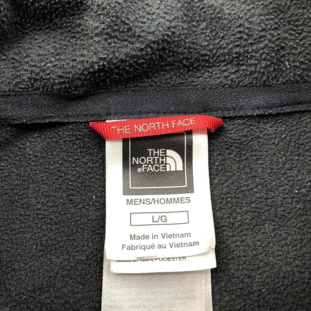 The North Face Jacket Mens Large Black Fleece 1/4 Zip TKA 100 Pullover Outdoor